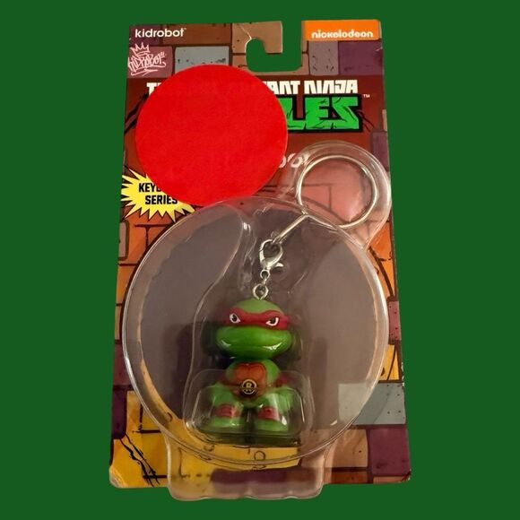NIP Kidrobot X Teenage Mutant Ninja Turtles TMNT Keychains Raphel Sealed A14 - Picture 5 of 8